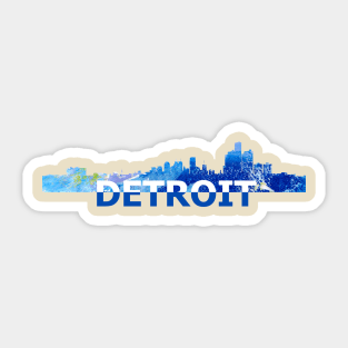 Detroit Skyline Sticker